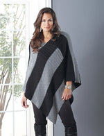Seeded Stripes Poncho