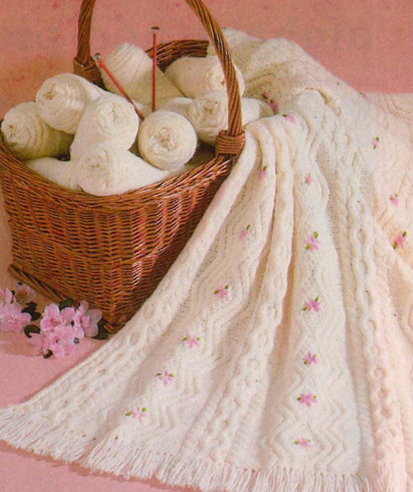 Motif floral afghan Aran