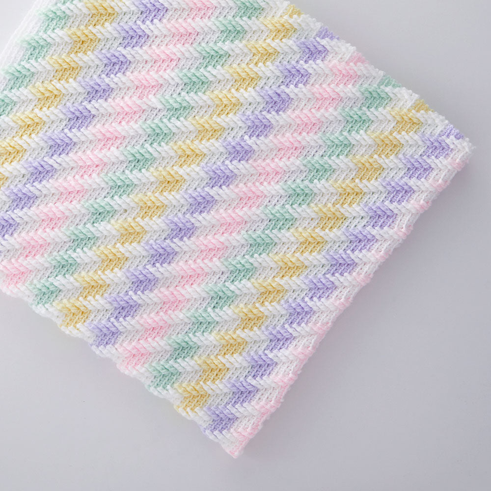 Rainbow Drop Stitch Blanket
