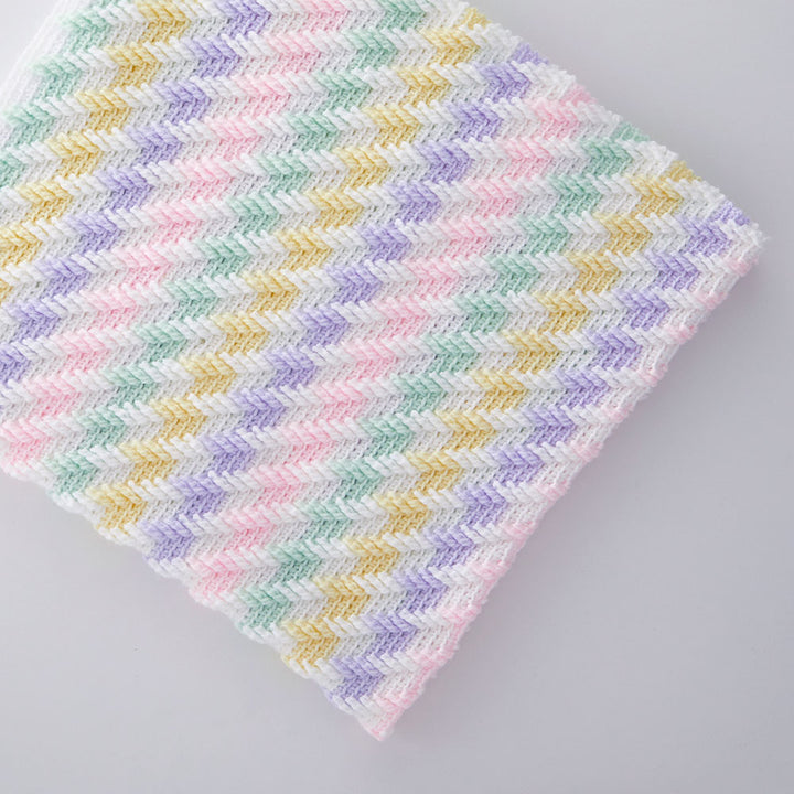 Rainbow Drop Stitch Blanket