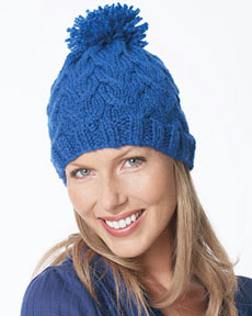 Free Cool Cables Hat Knit Pattern