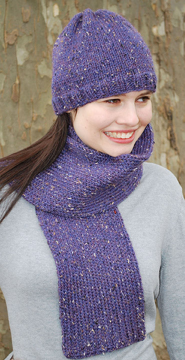 Free Basic Tweed Hat and Scarf Pattern