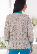 Free Cluster Stitch Cardigan Pattern