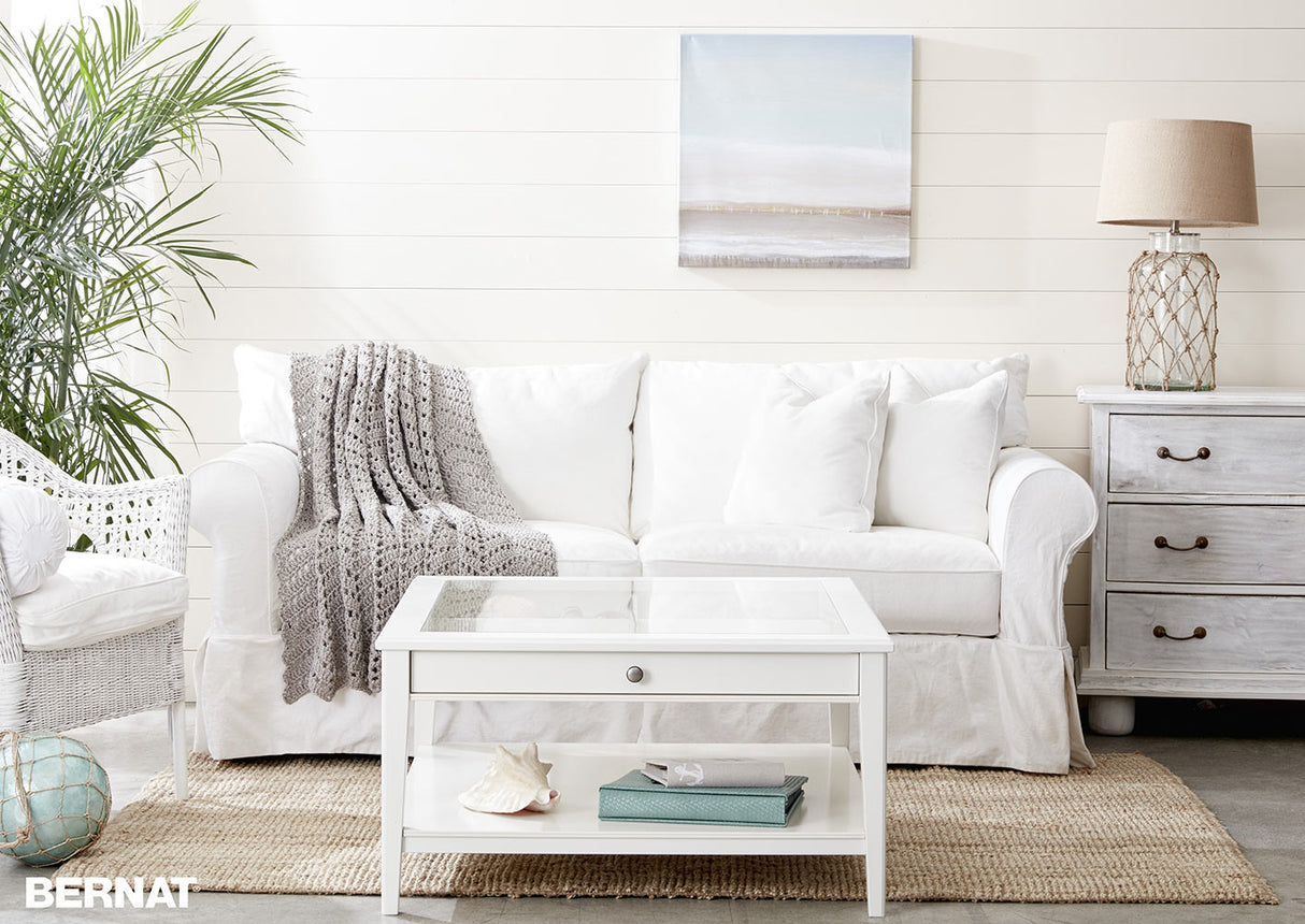 Modèle afghan au crochet gratuit ondulations dans le sable