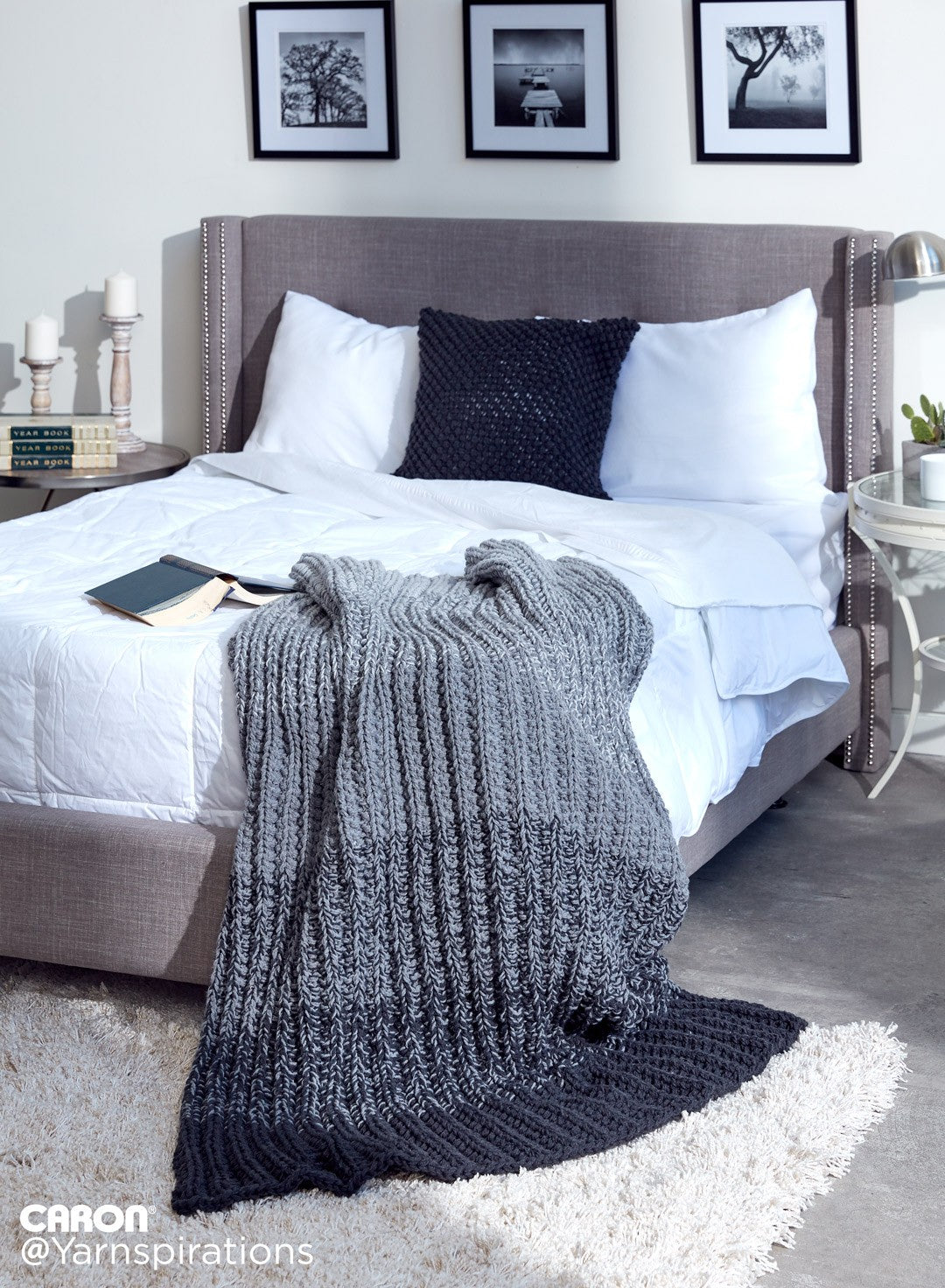 Free Ombre Ridge Blanket Pattern