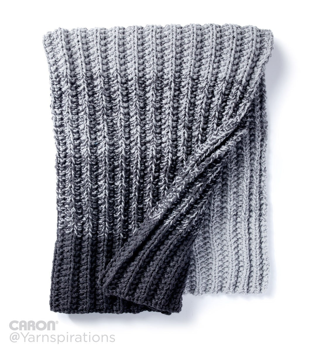 Free Ombre Ridge Blanket Pattern