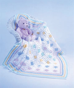 Free Granny's Little Baby Blanket Crochet Pattern