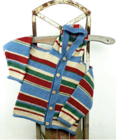 Free Kid's Striped Hoodie Knit Pattern