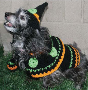 Free Dog's Witch Costume Crochet Pattern