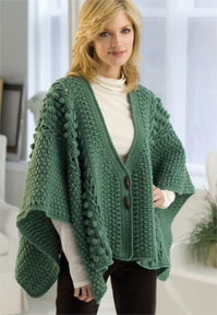 Free Aran Toggle Wrap Crochet Pattern