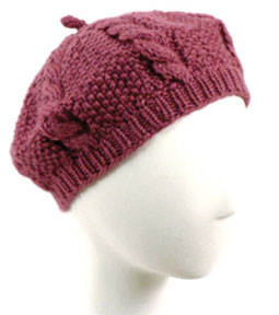 Free Cabled Beret Knit Pattern