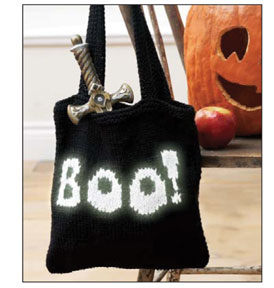 Free Glowing Boo Bag Knit Pattern