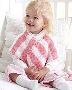 Free Sweet Stripes Poncho Knit or Crochet Pattern