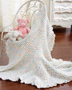 Free Round Baby Blanket Crochet Pattern