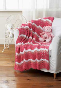 Free Striped Baby Blanket Crochet Pattern