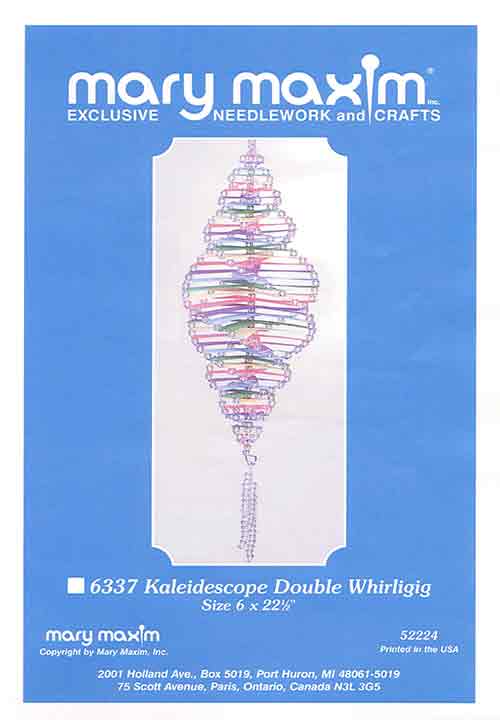 Free Kaleidoscope Double Whirligig Plastic Canvas Pattern