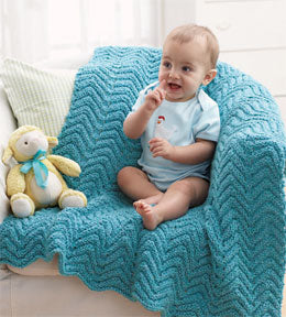Free Ripples Blanket Knit Pattern