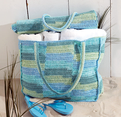Free Crochet Beach Bag with Mat