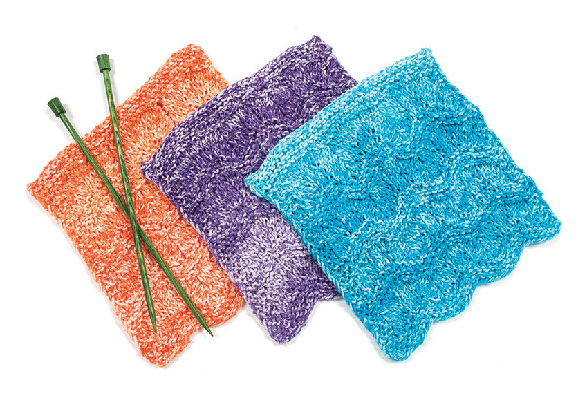 Free Rippled Knit Dishcloth Pattern