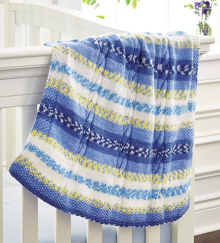 Free Trio of Cables Baby Blanket Pattern