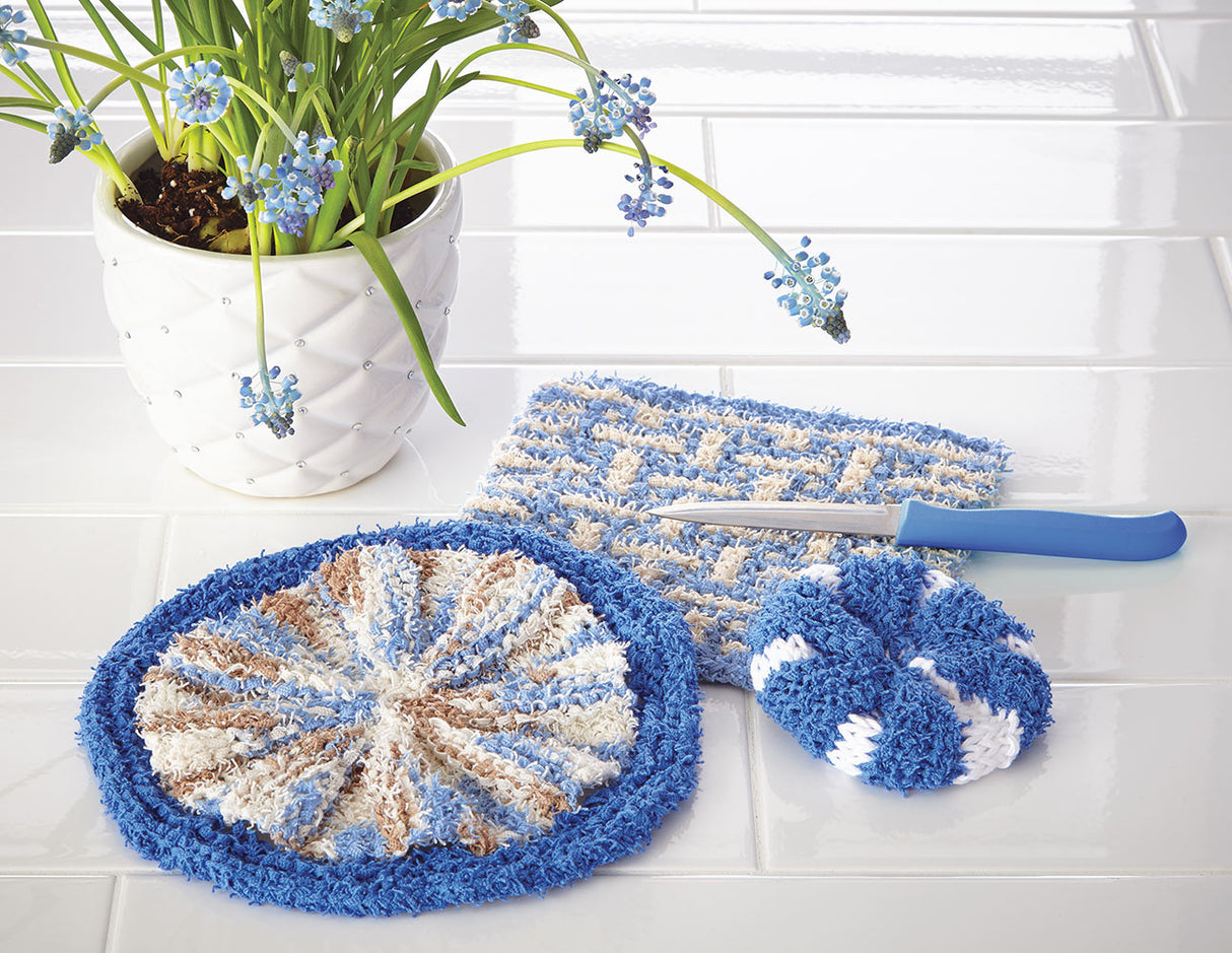 Free Knit Textured Cloths Pattern