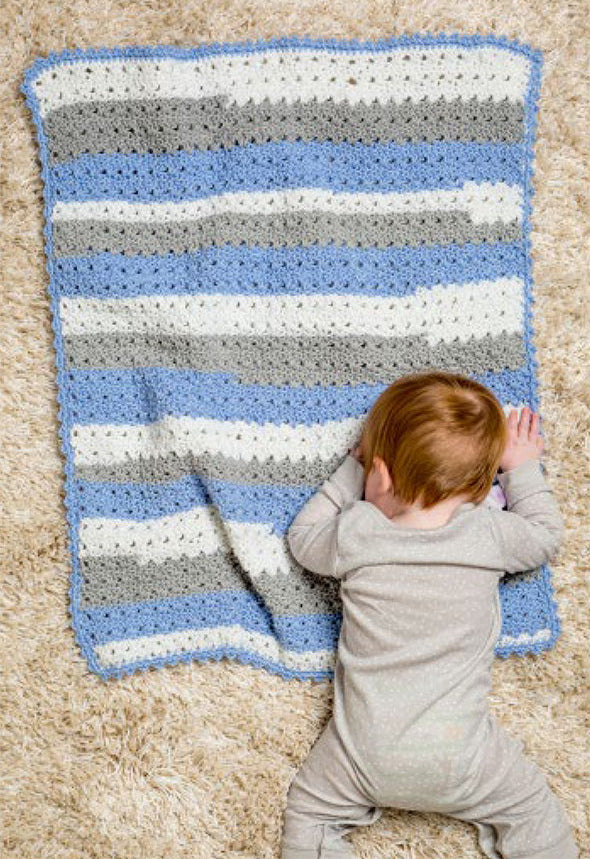 Couverture pour bébé au crochet Primrose gratuite