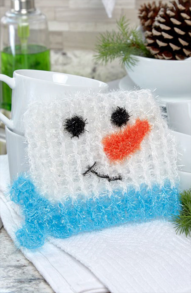 Free Snowman in the Square Scrubby Pattern