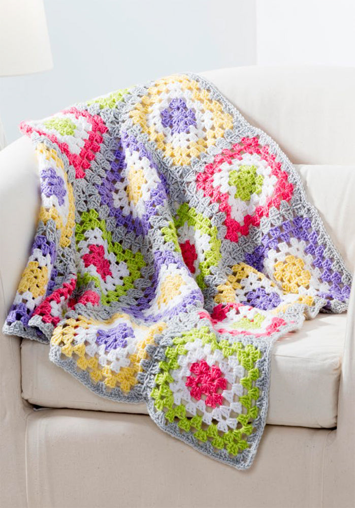 Free Granny's Rainbow Blanket Pattern