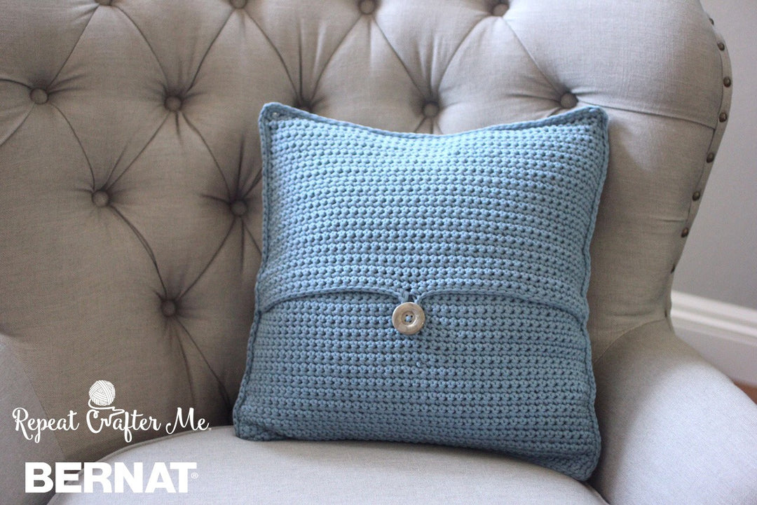 Free Reversible Spike Stitch Pillow Cover Pattern