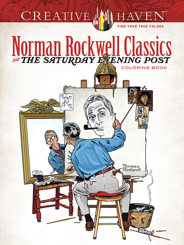 Norman Rockwell Classics Adult Coloring Book