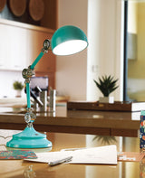 Lampe de bureau Ottlite Revive LED turquoise avec port USB