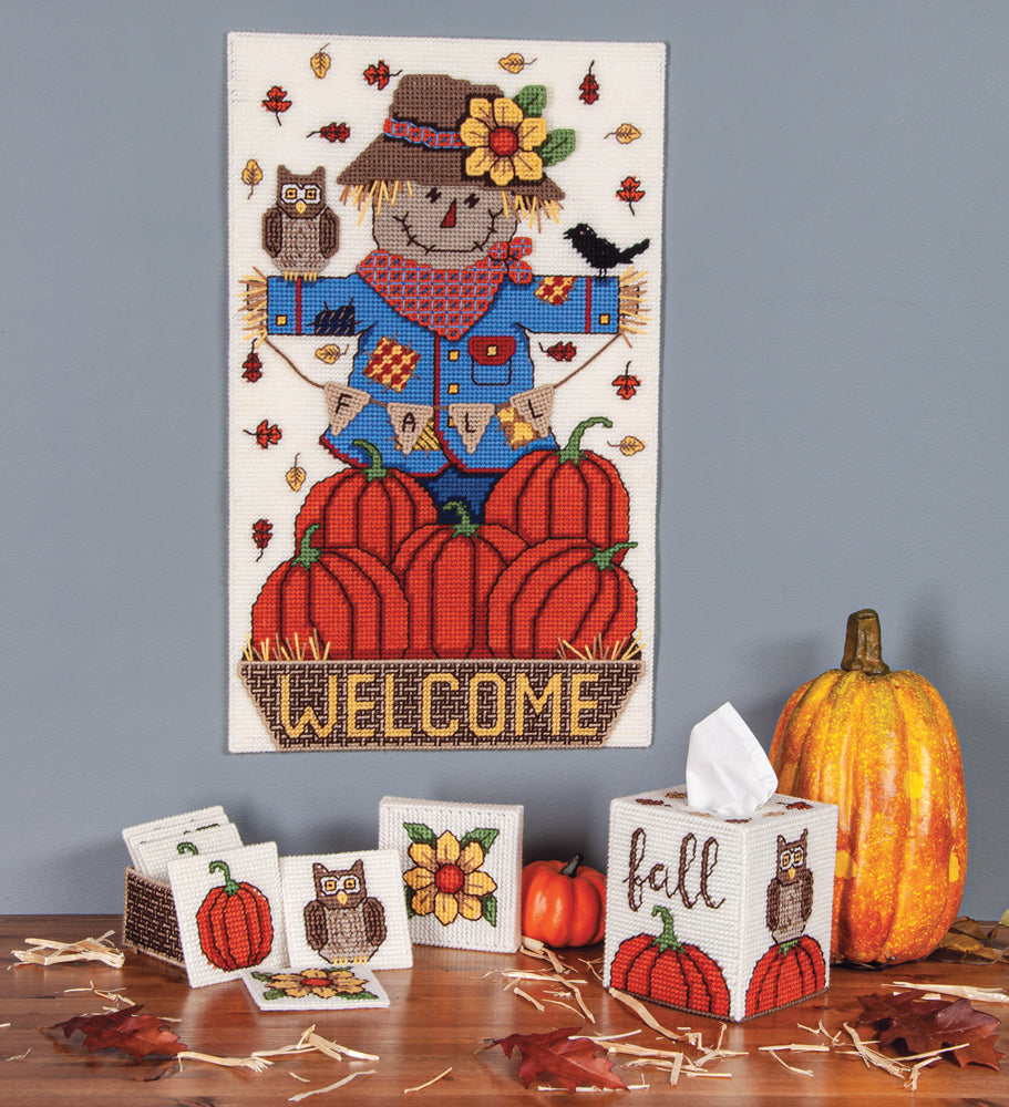 Autumn Welcome Plastic Canvas Ensemble – Mary Maxim Ltd