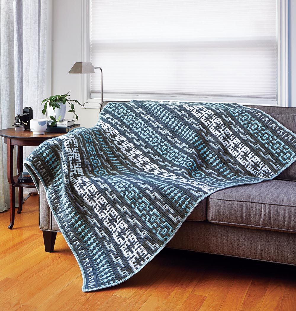 Mosaic Blanket – Mary Maxim Ltd