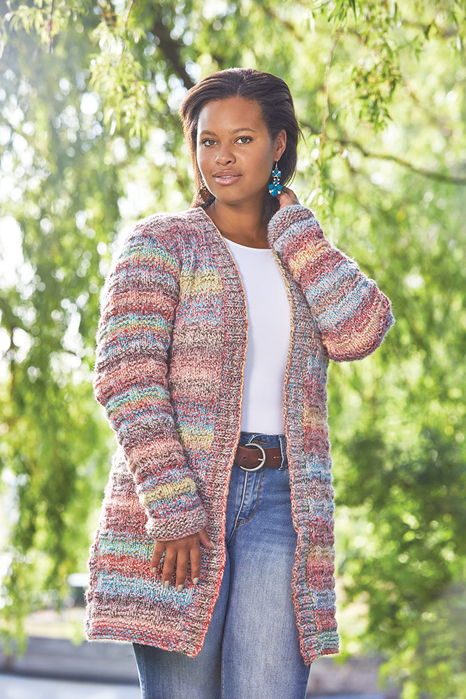 Garter Weave Jacket – Mary Maxim Ltd