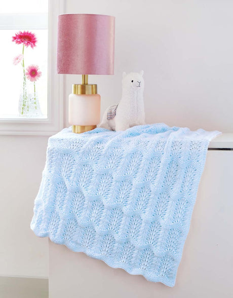 Feather and Fan Baby Blanket