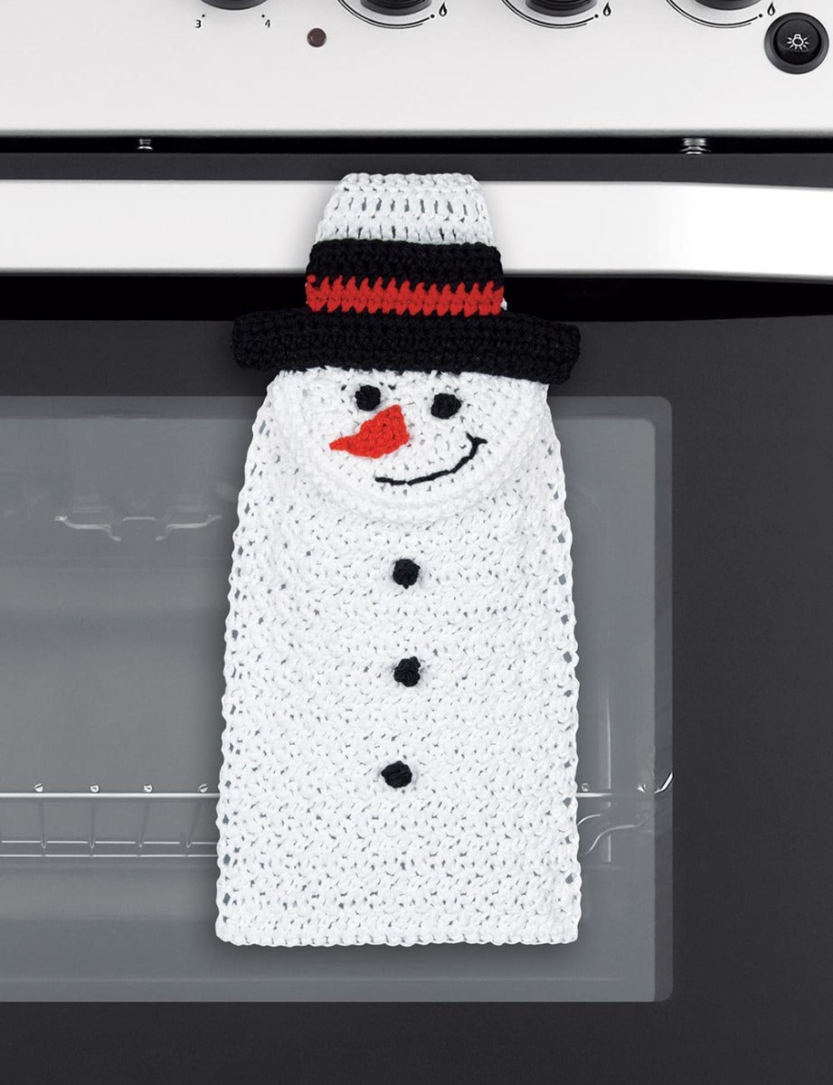 Snowman Crochet Towel