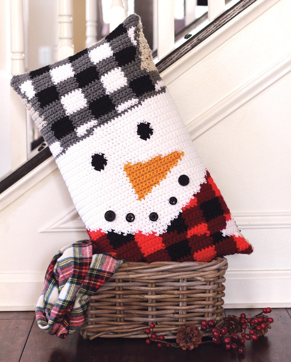 Chilly Snowman Pillow