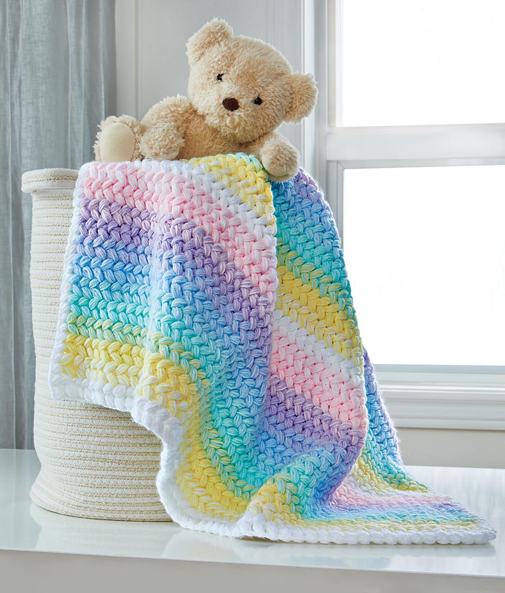 Braided Rainbow Blanket