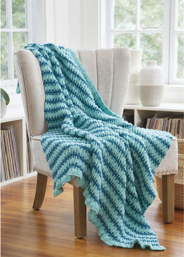 Striped Rib Throw – Mary Maxim Ltd - Main Image