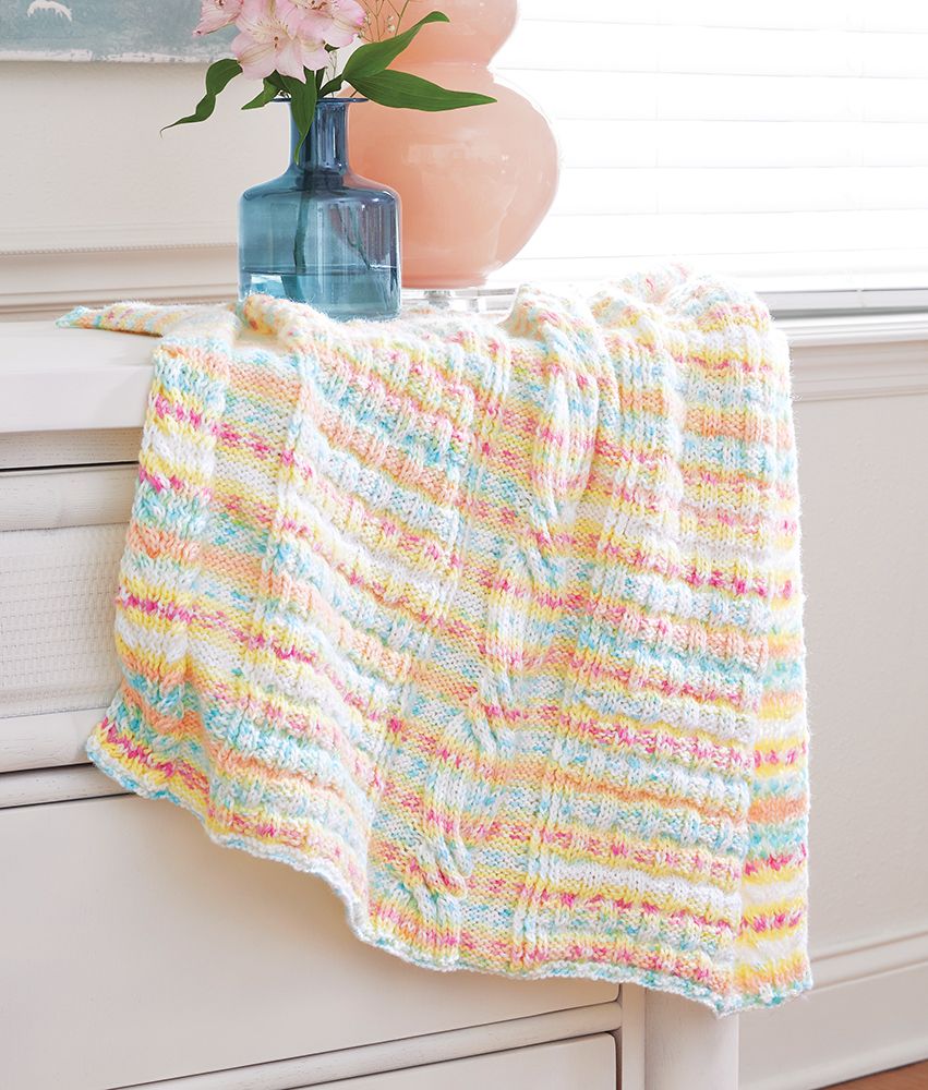 Swirled Cable Blanket
