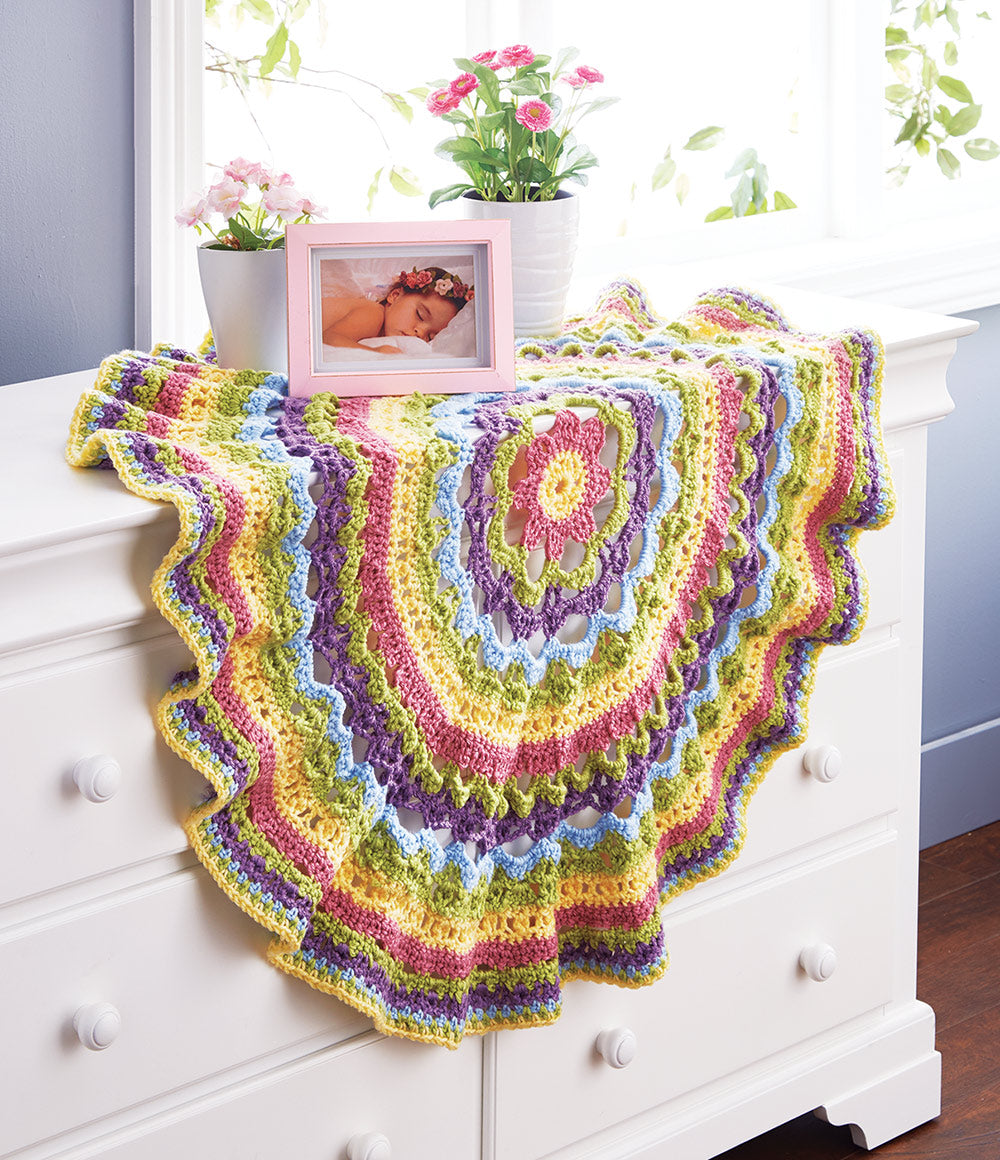 Springtime Mandala Baby Blanket