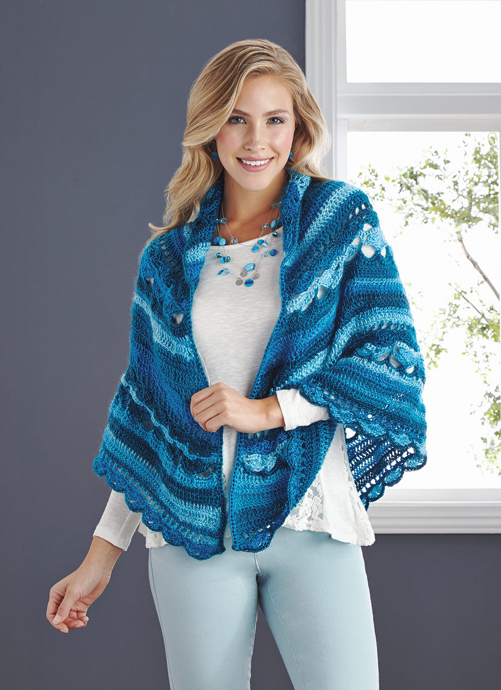 Shells and Stripes Shawl