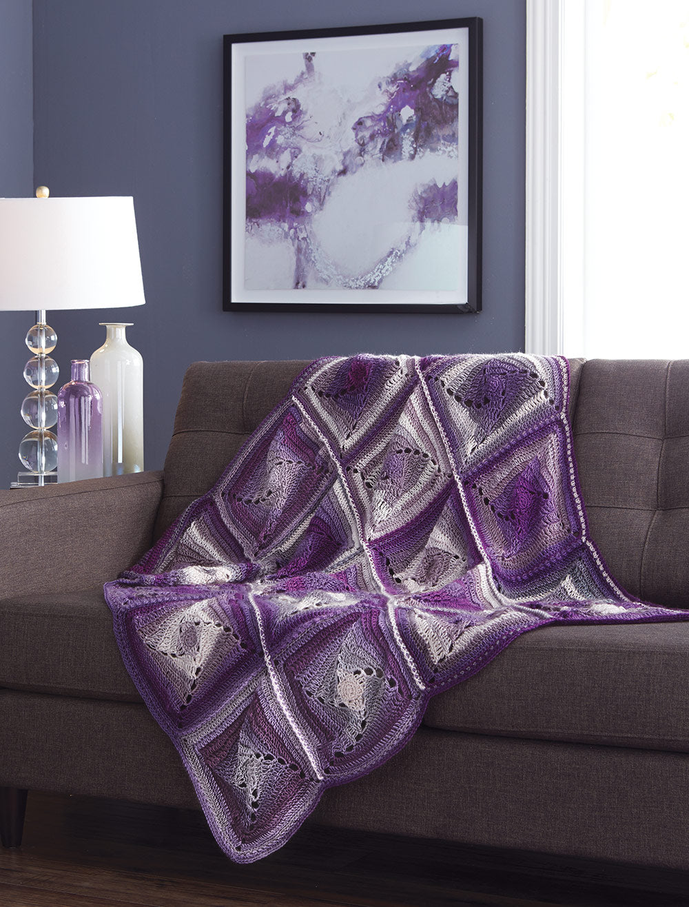 Swirling Squares Throw
