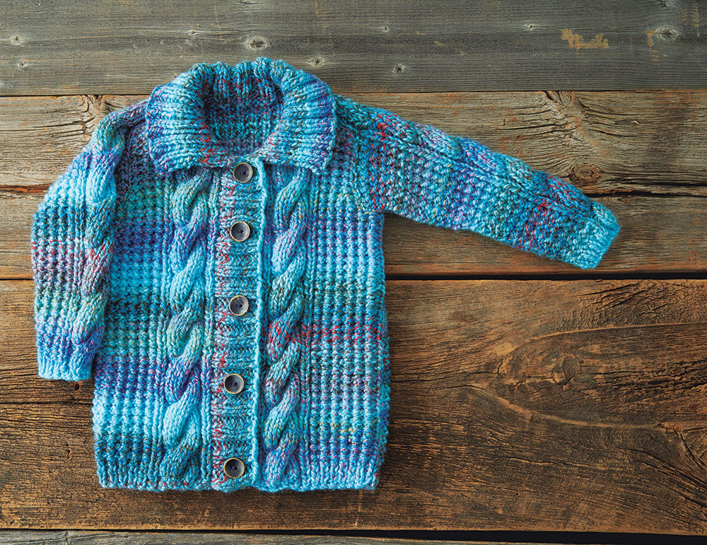 Kid's Cabled Cardigan