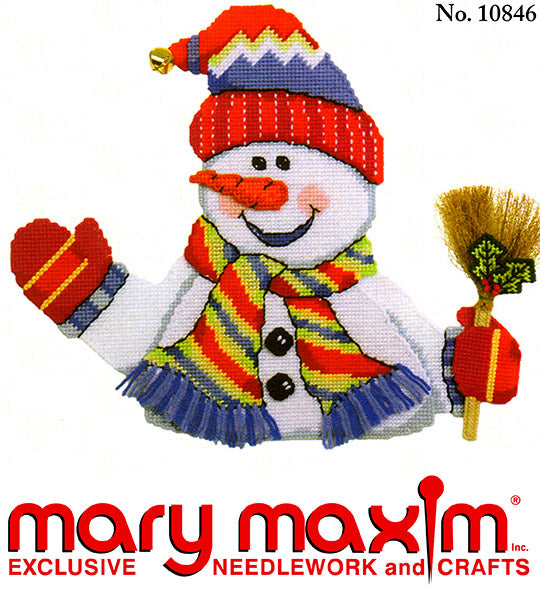 Snowman with Broom Pattern