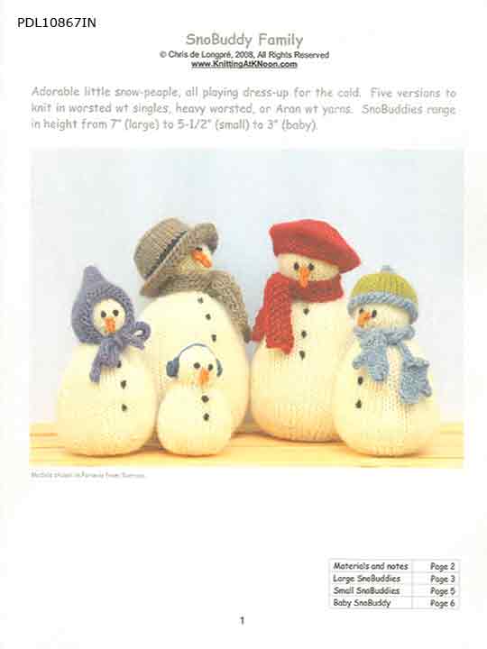 Snobuddy Family Pattern