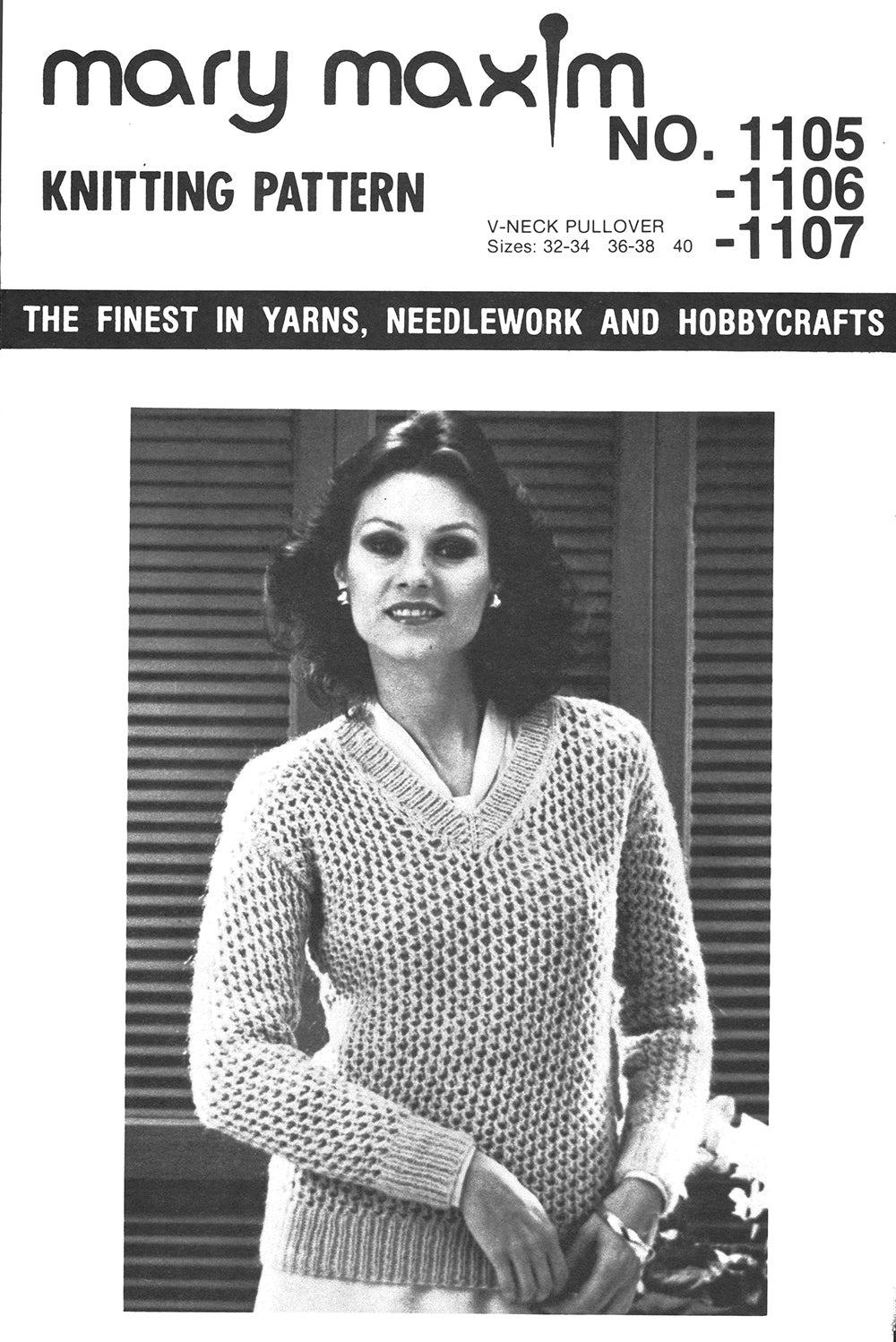 V-Neck Pullover Pattern - Main Image