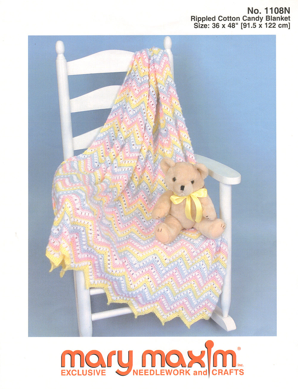 Rippled Cotton Candy Blanket Pattern