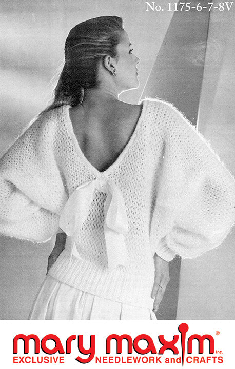 Modèle gratuit de pull Dolman V_Back