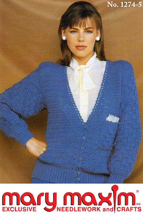 Maxident Crochet Pattern Crocheted Cardigan Pattern – Mary Maxim Ltd